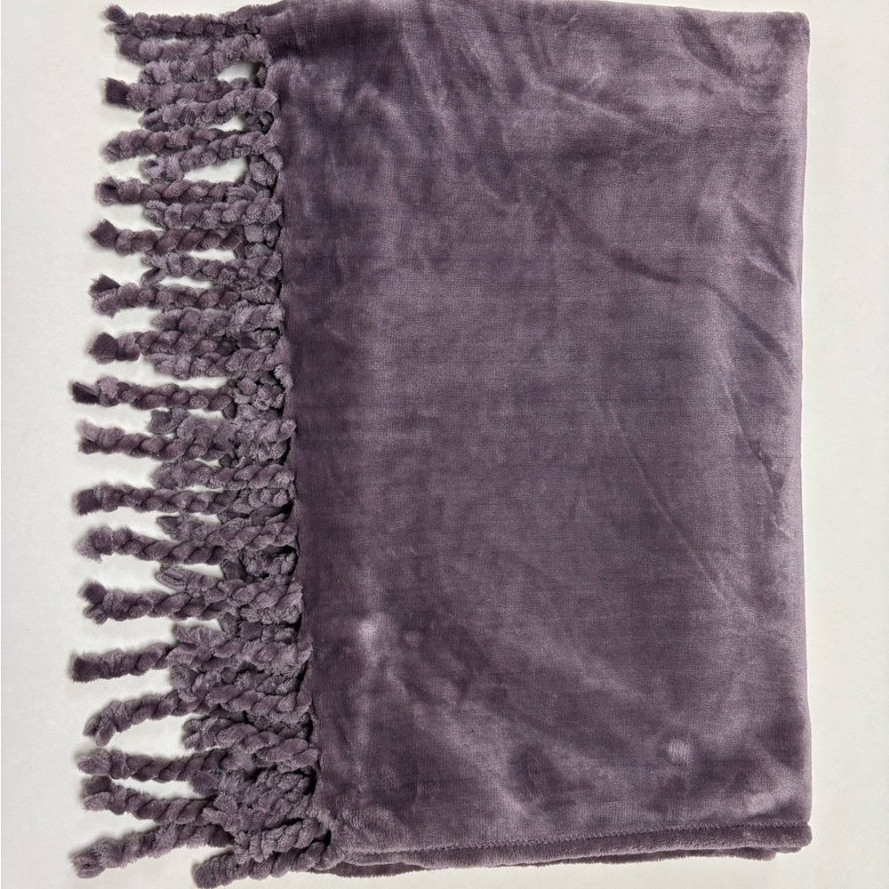 Kirklands Lavender Plush Throw Blanket